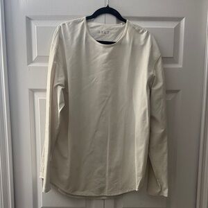 BYLT Basics Men's Off-White Long Sleeve Tee